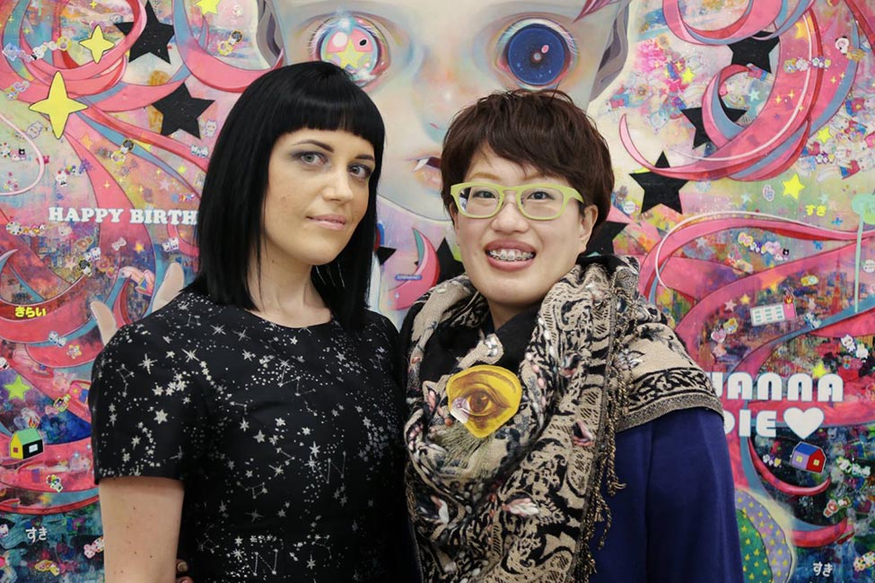 Caro with Artist Hikari Shimoda