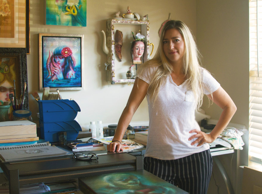Lara Dann - Artist in Studio