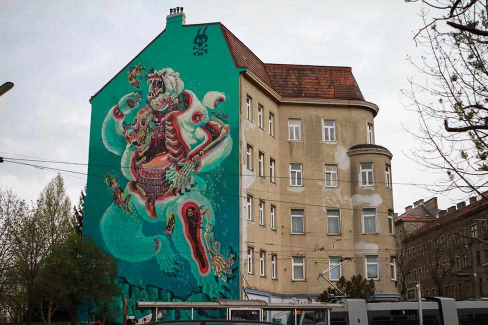 Nychos - Dissection of a Polar Bear (Mural)
