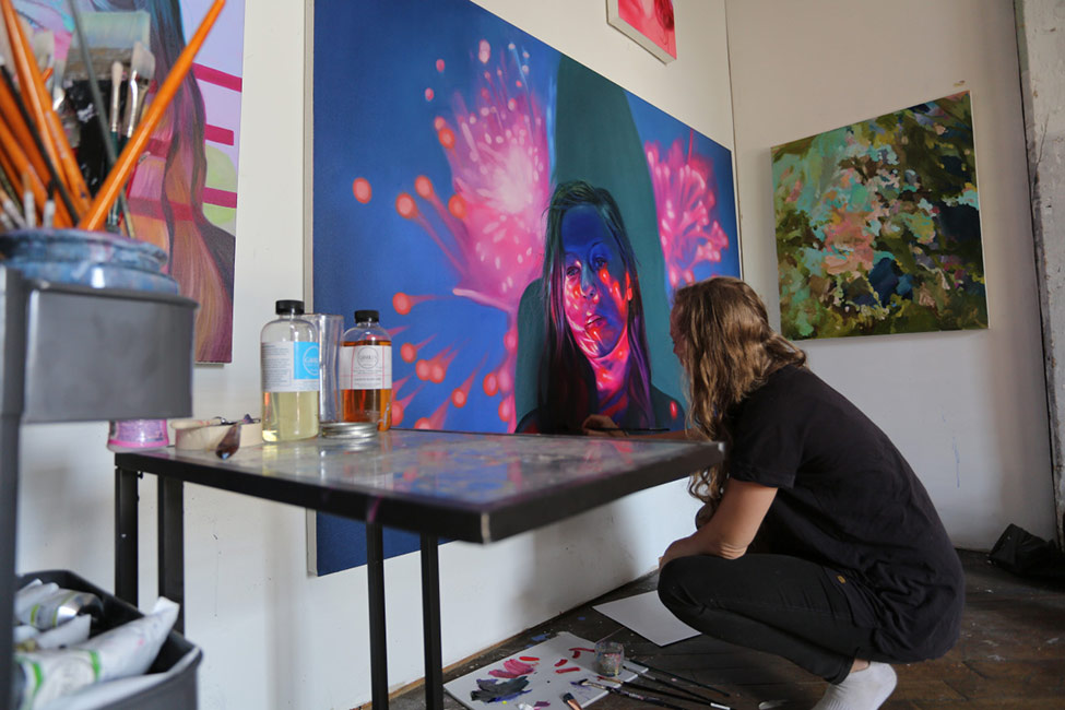 Jen Mann - Artist at Work in Studio 1