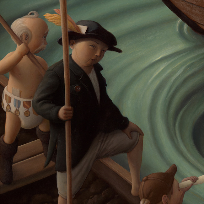 Steve Chmilar - Three Boats (Detail 2)