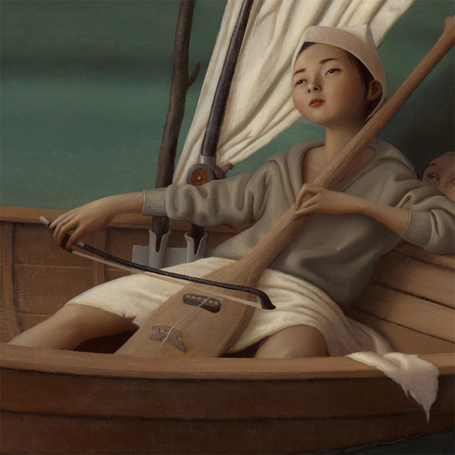 Steve Chmilar - Three Boats (Detail 3)