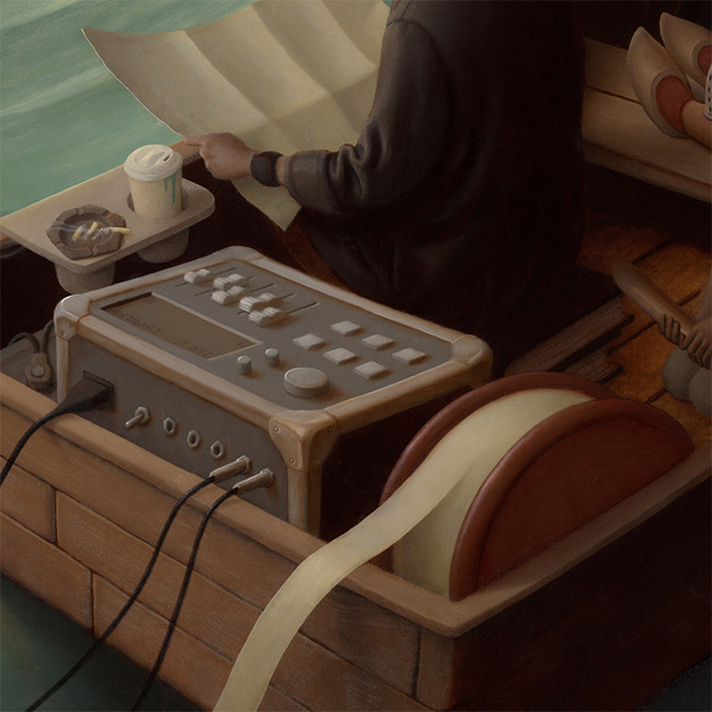 Steve Chmilar - Three Boats (Detail 4)