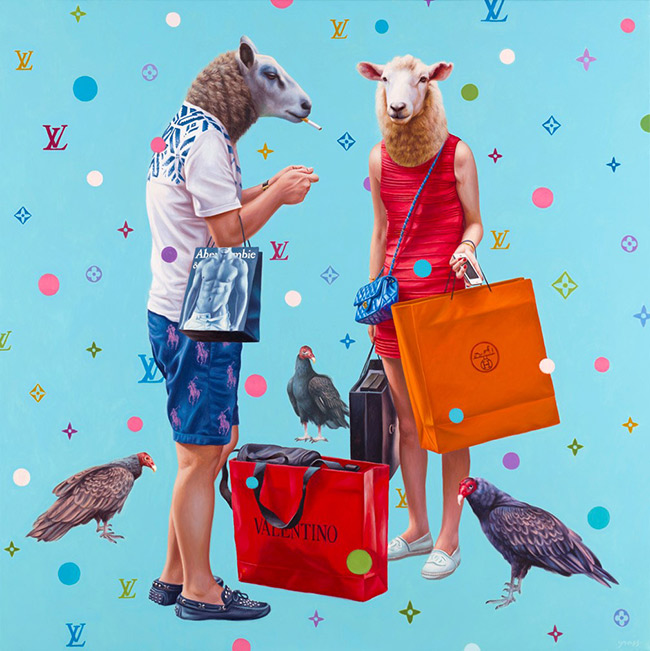 Alex Gross - Shopaholics I