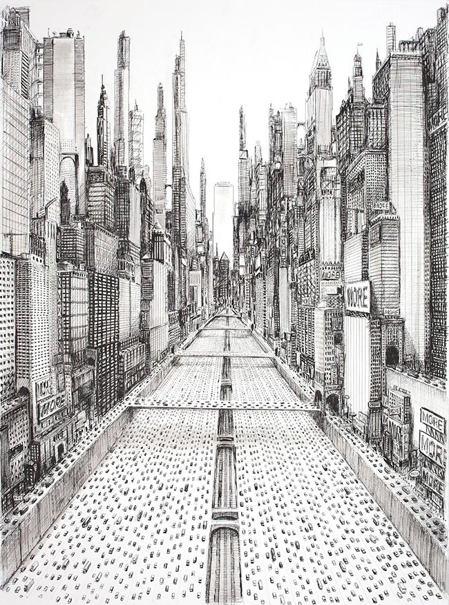 Michael Kerbow - Course of Empire (Drawing)