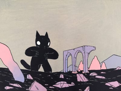 Deth P. Sun - Giant Cat and Ruins