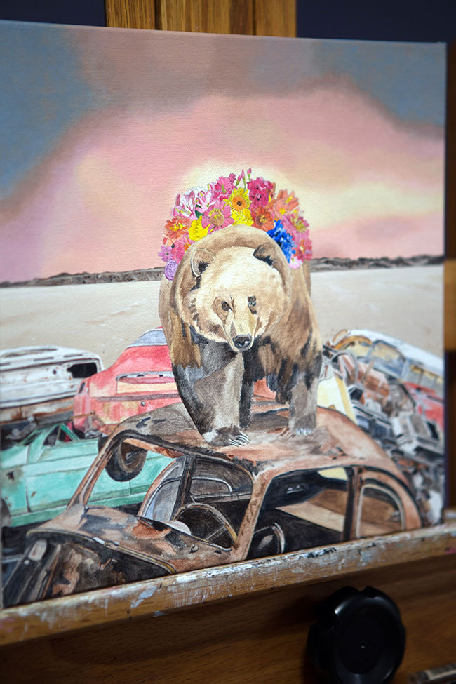 Amy Guidry - Bear (Painting in Progress)