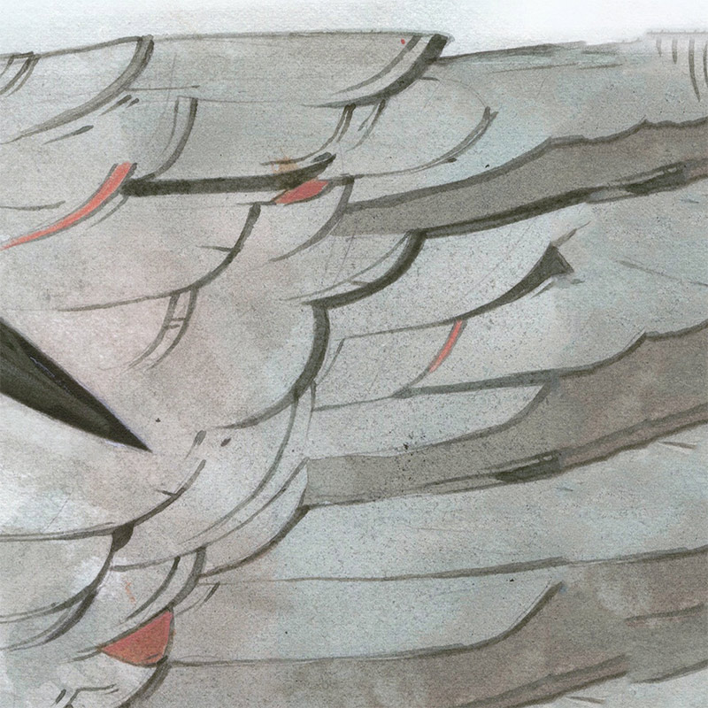 James Boswell - Technical Heron and The Uncomfortable Fruit (Detail 2)