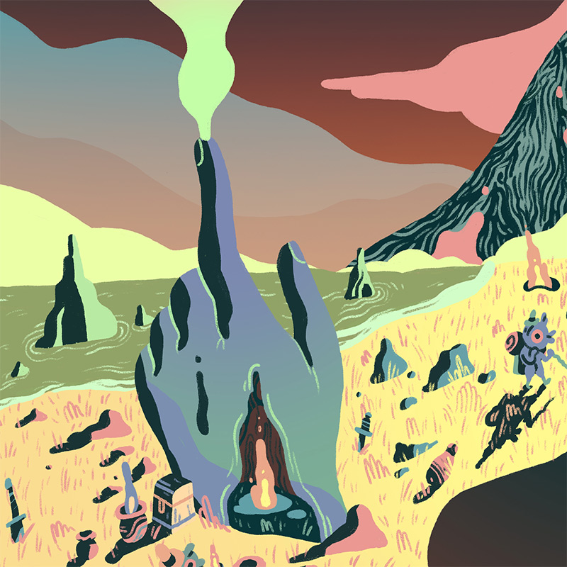 Scott Balmer - Expedition of the Great Neon Mountain (Detail 5)