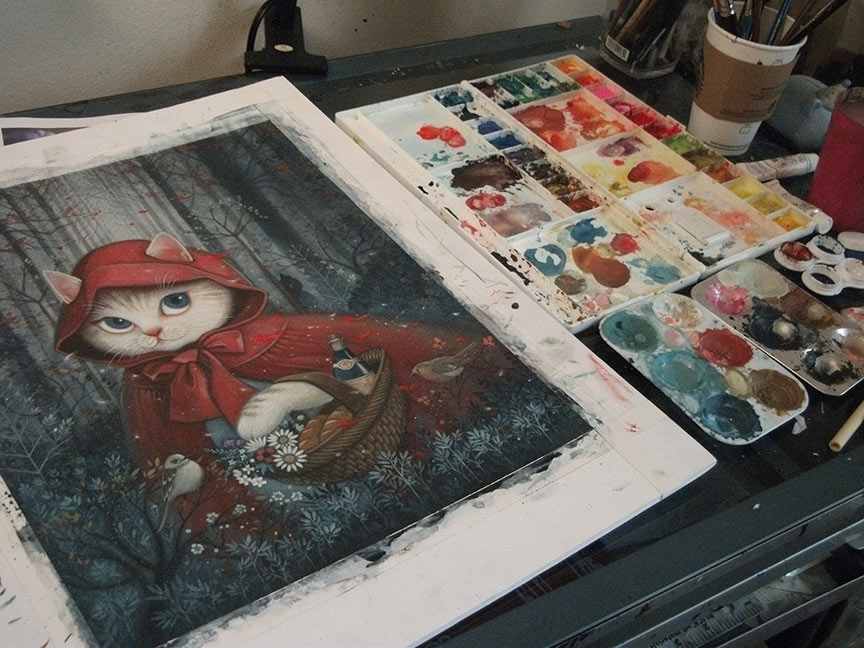 Phoenix Chan - Little Red Riding Hood - Cat Edition (WIP)