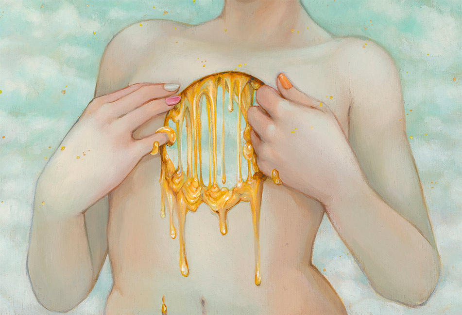 Camilla d'Errico Honeycomb Girl (Detail 2)