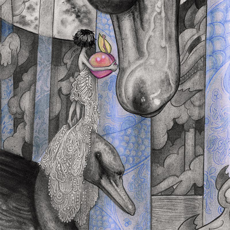 Marcelo Gallegos - Swan and the Swans (Detail 3)