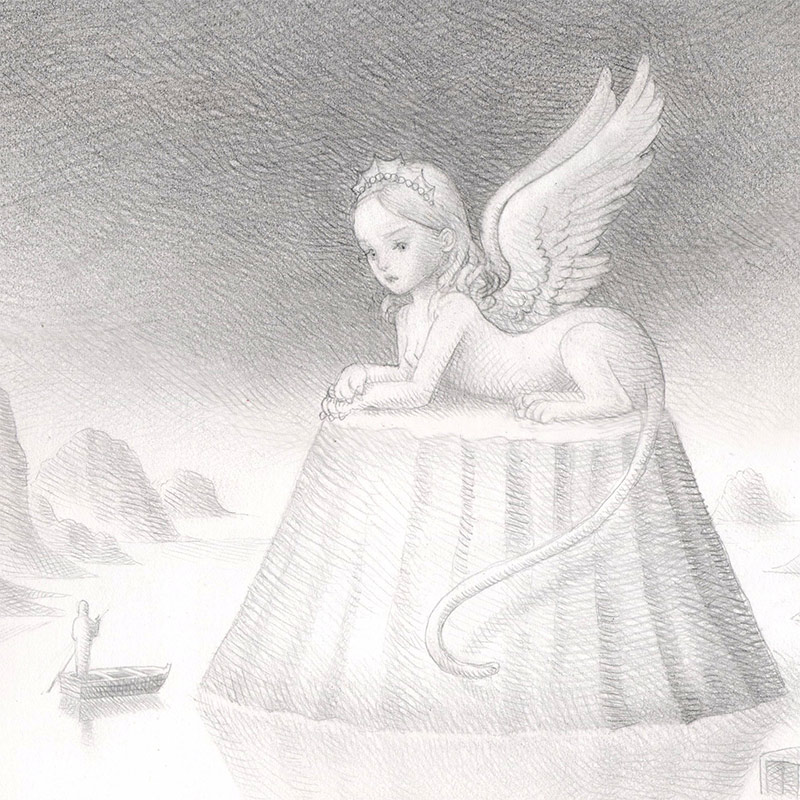 Nicoletta Ceccoli - The White Sphinx (Detail 1)