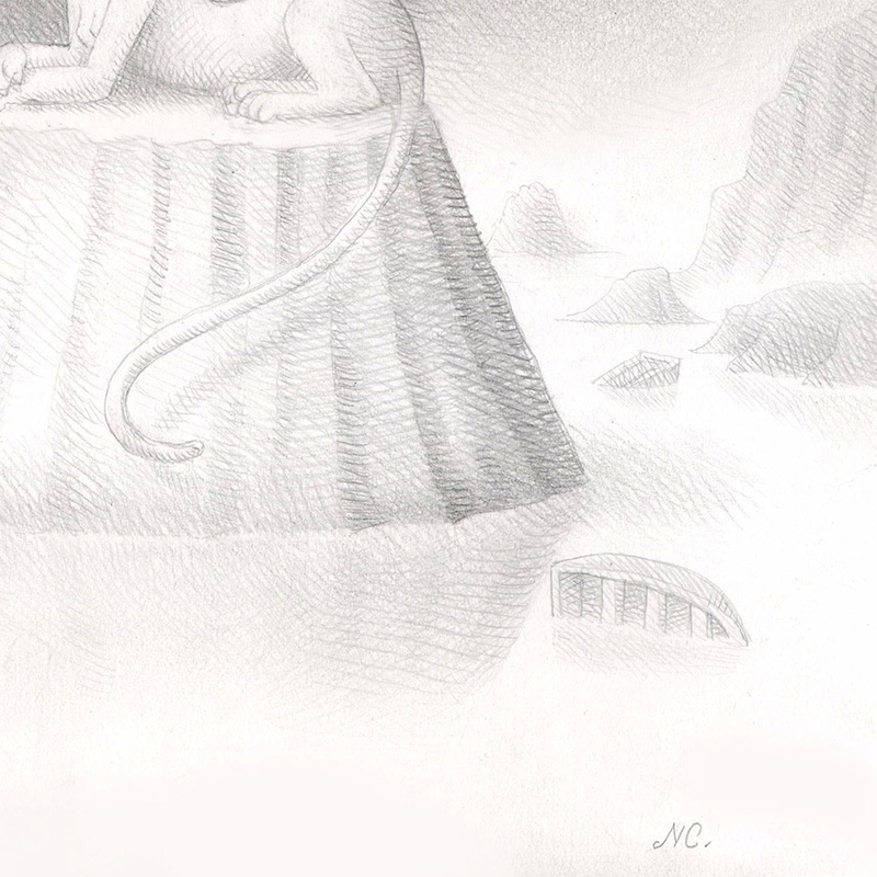 Nicoletta Ceccoli - The White Sphinx (Detail 2)