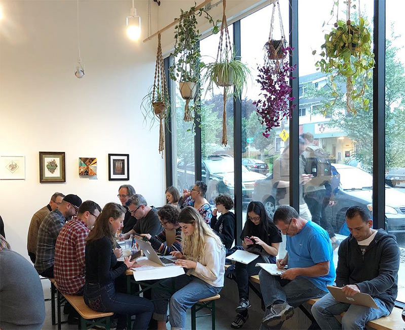 Nucleus Portland Drink & Draw WOW x WOW