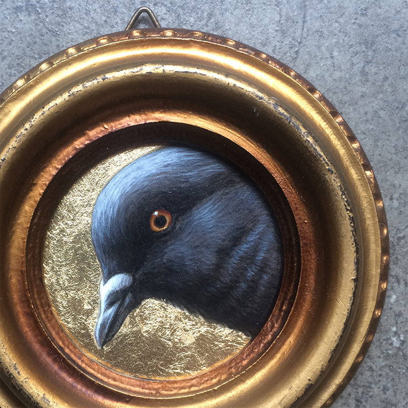 Jean Labourdette - Perplexed Pigeon (Detail)