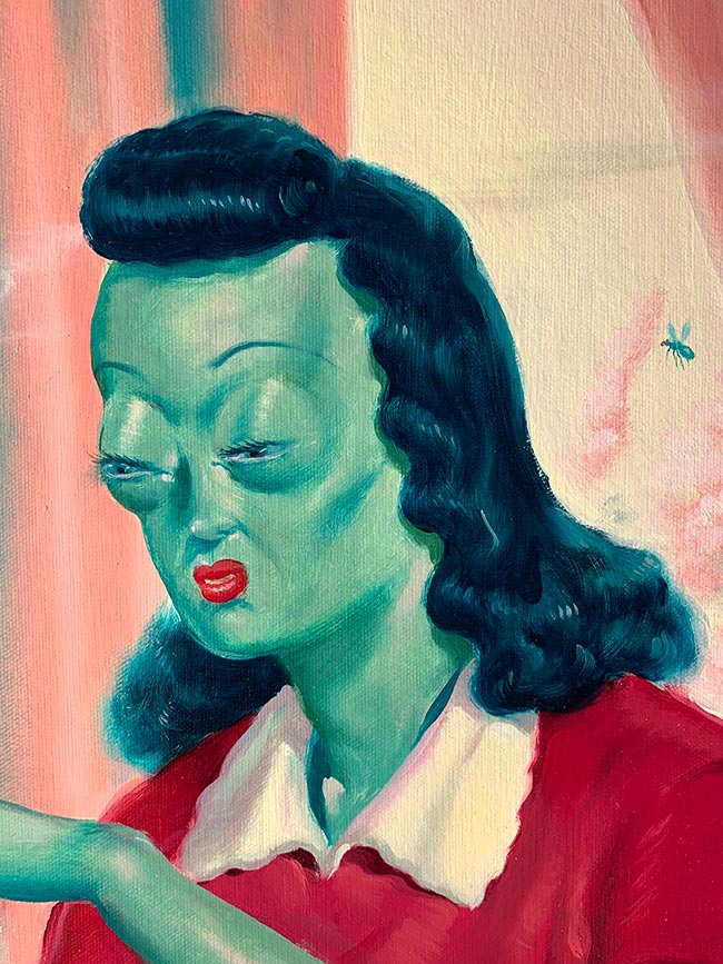 Ryan Heshka - Frog Wife (Detail 1)