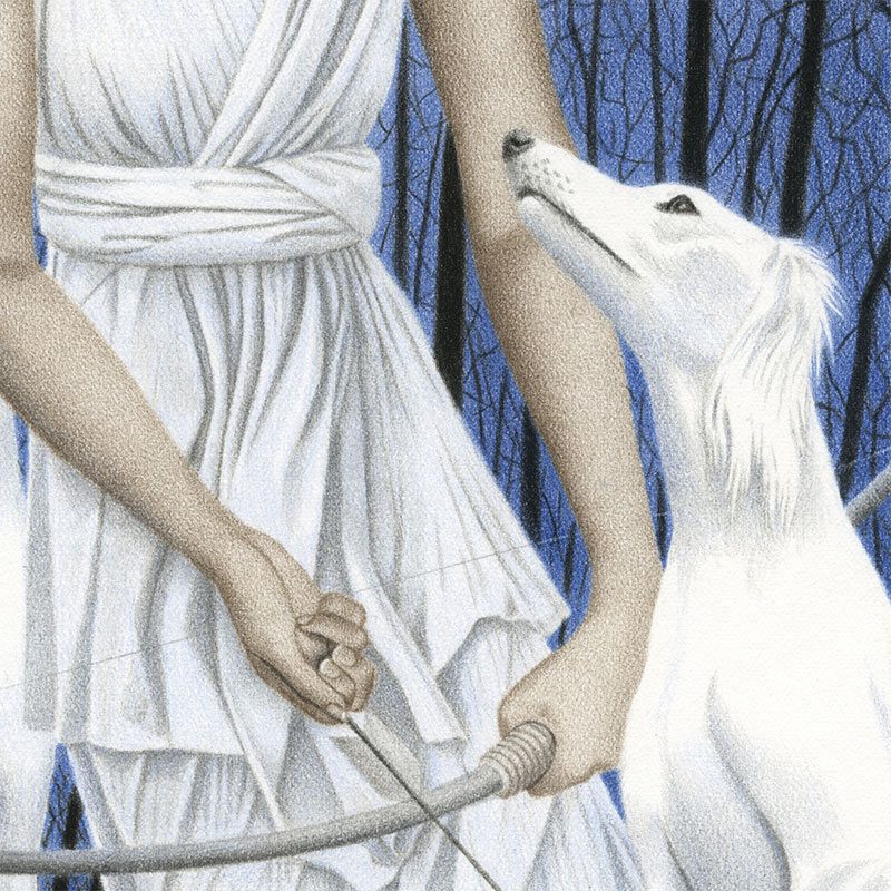 Julia Griffin - Artemis and Her Hounds (Detail 3)