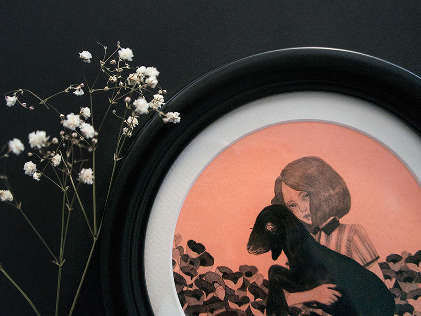 Kristin Siegel-Leicht - Souls in a Field (Framed - Detail)