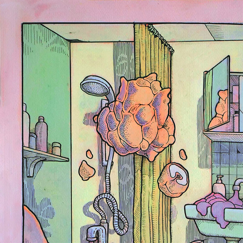 Micha Huigen - Fungus in the Bathroom (Detail 1)