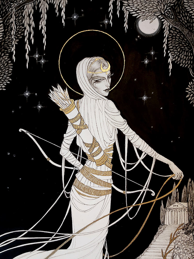 Orphne Acheron - Antique Midnight (Detail)