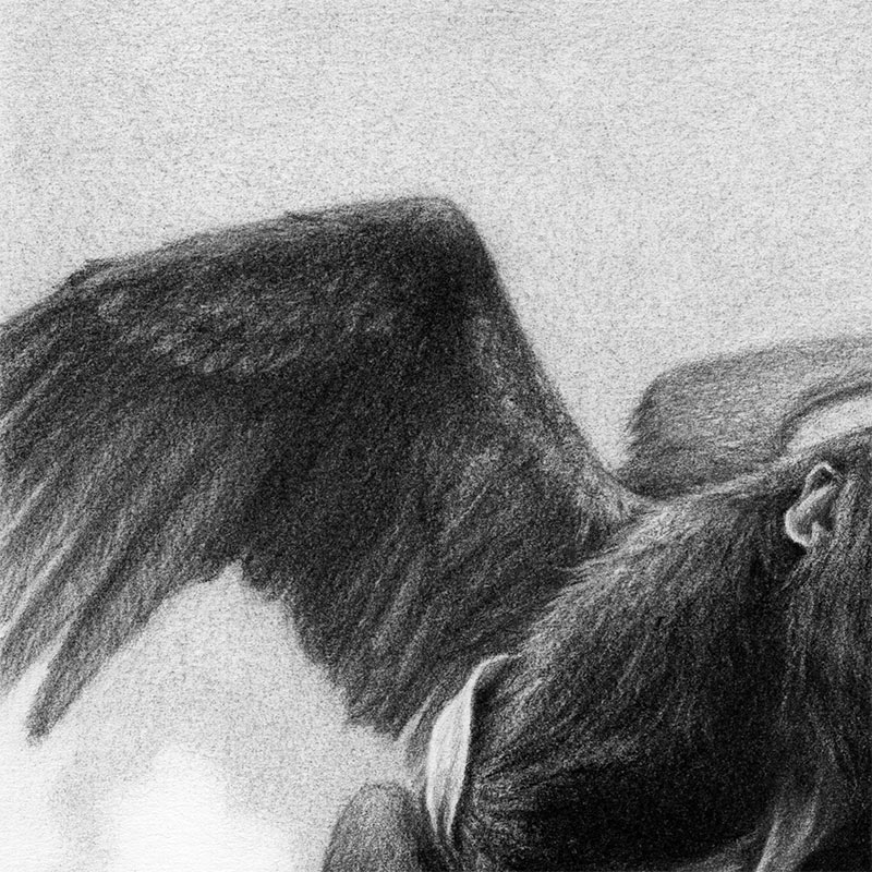 David Alvarez - Winged Monkey (Detail 1)