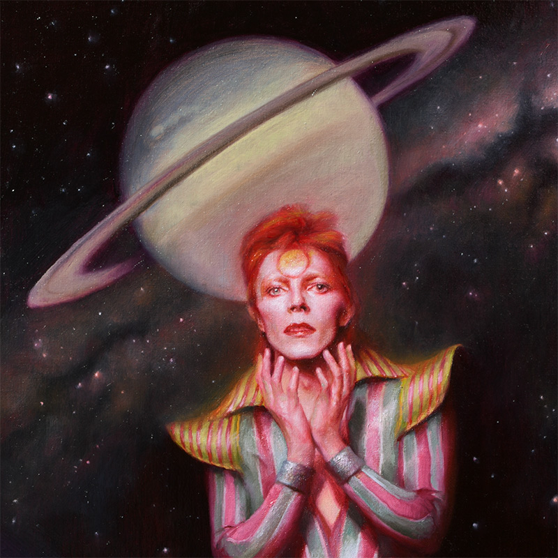 Theodora Daniela Capat - Ziggy Stardust, David Bowie (Detail 1)