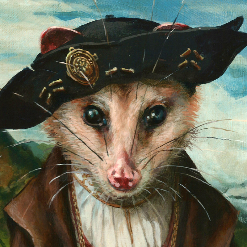 Cassandra Kim - Portrait of Joost Van Opossum (Detail)