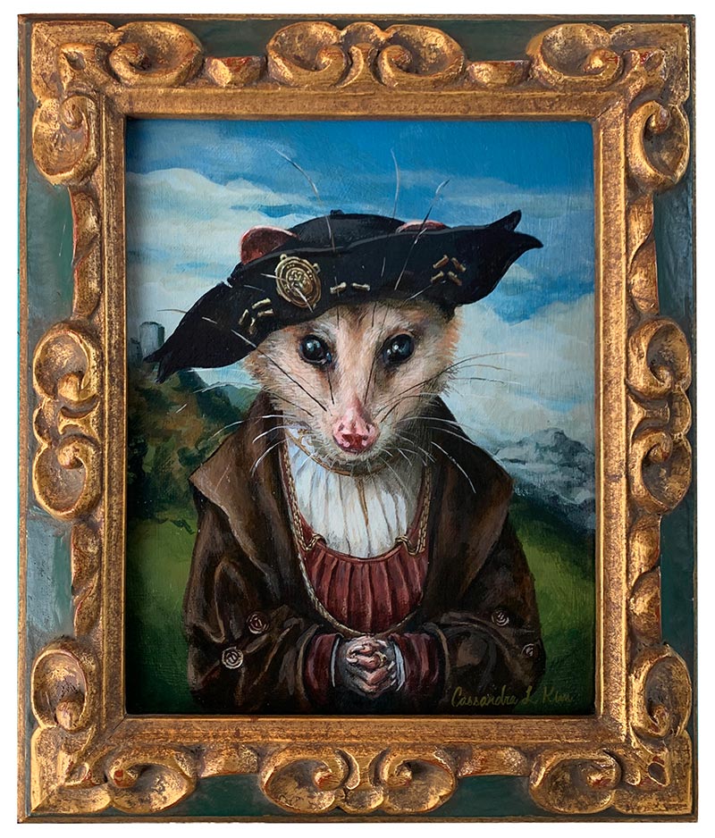 Cassandra Kim - Portrait of Joost Van Opossum (Framed - Front)