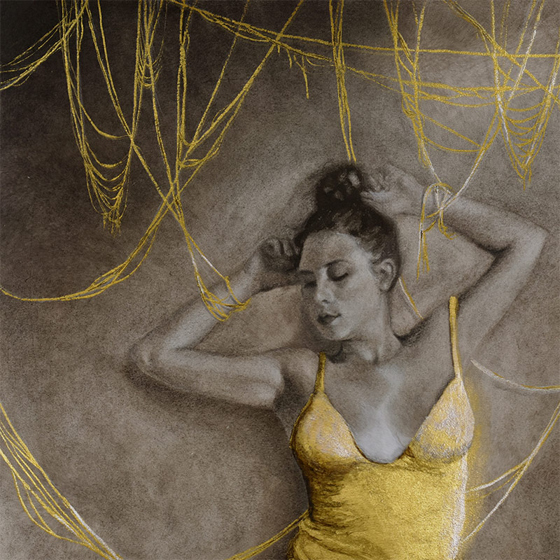 Alexandra Verhoven - Gilded Threads (Detail 1)