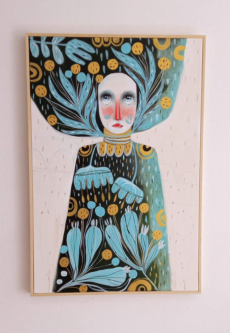 Silvia Pavarini - Water Flowers (Framed - Front)