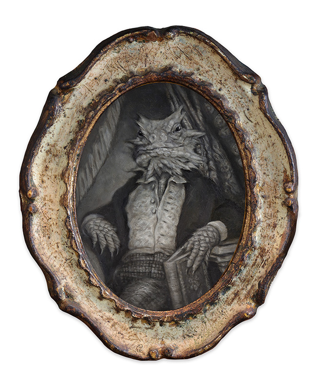 Sonya Palencia - The Learned Lizard (Framed - Front)