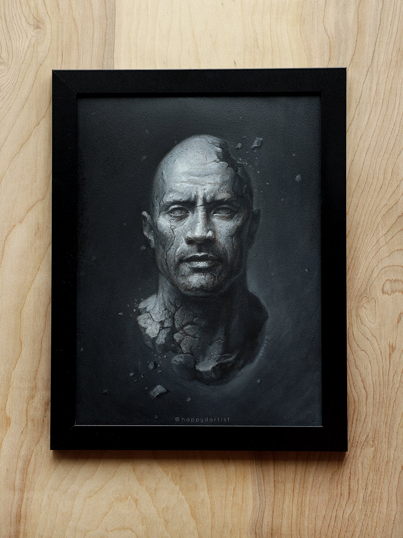 Happy D. - The Rock (Framed)