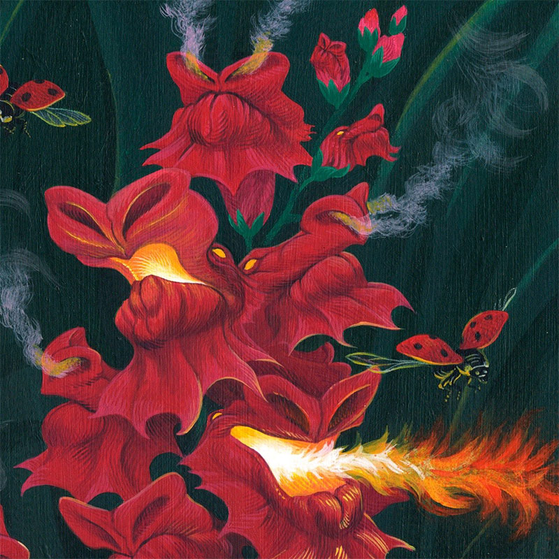 C.M. Duffy - Overgrowing Snapdragons (Detail 1)