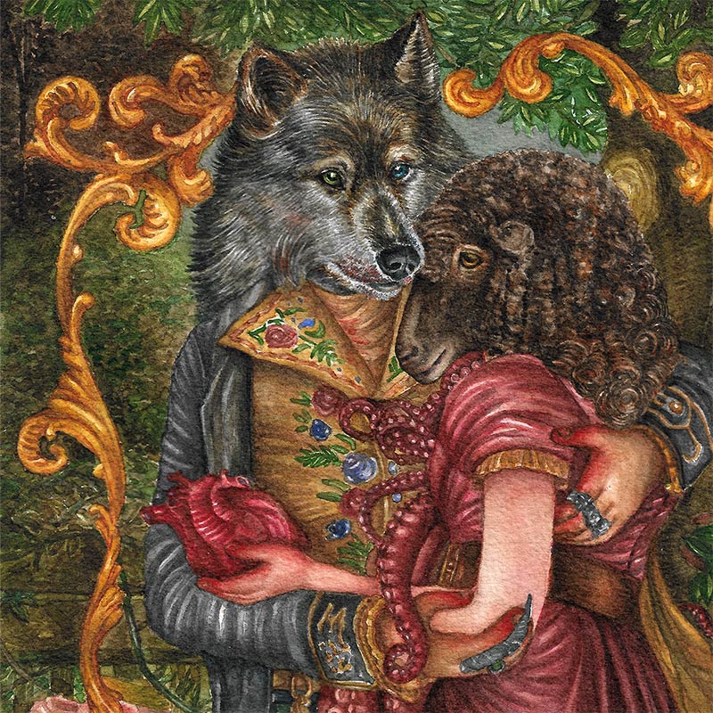 Nicole Bustamante - The Lamb and the Wolf (Detail 1)