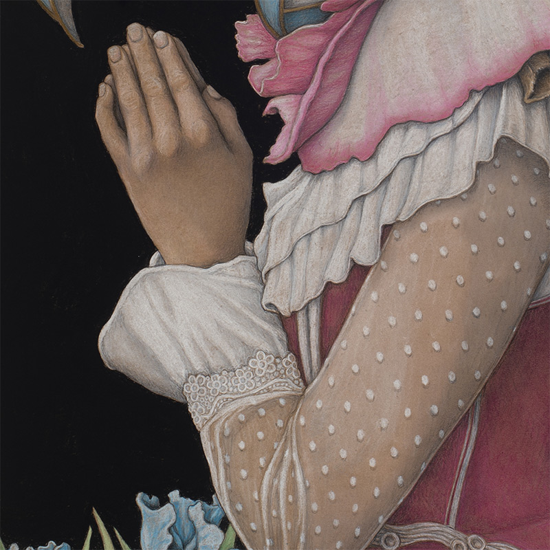Win Wallace - Woman in Pink (Detail 2)