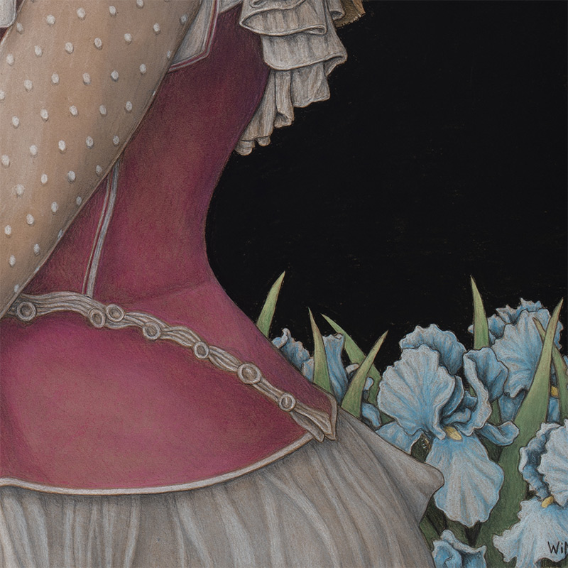 Win Wallace - Woman in Pink (Detail 4)