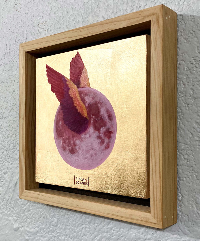 Fran De Anda - Pink Moon (Framed - Side)
