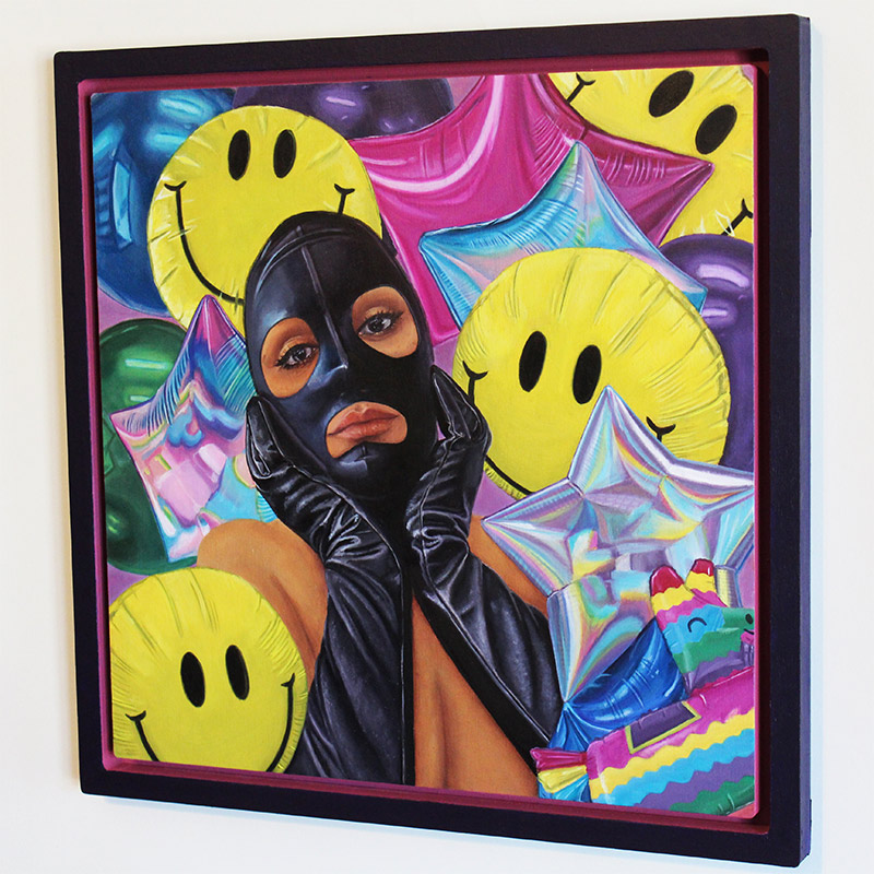 Abby Aceves - Put on Your Happy Face (Framed - Side)