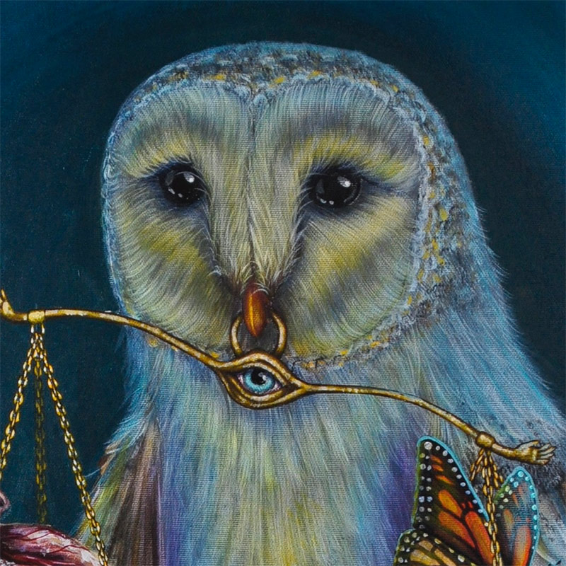 Drew Mosely - Final Test (Owl with Scales) Detail 1