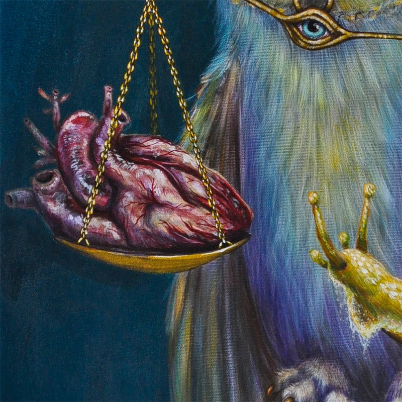 Drew Mosely - Final Test (Owl with Scales) Detail 2