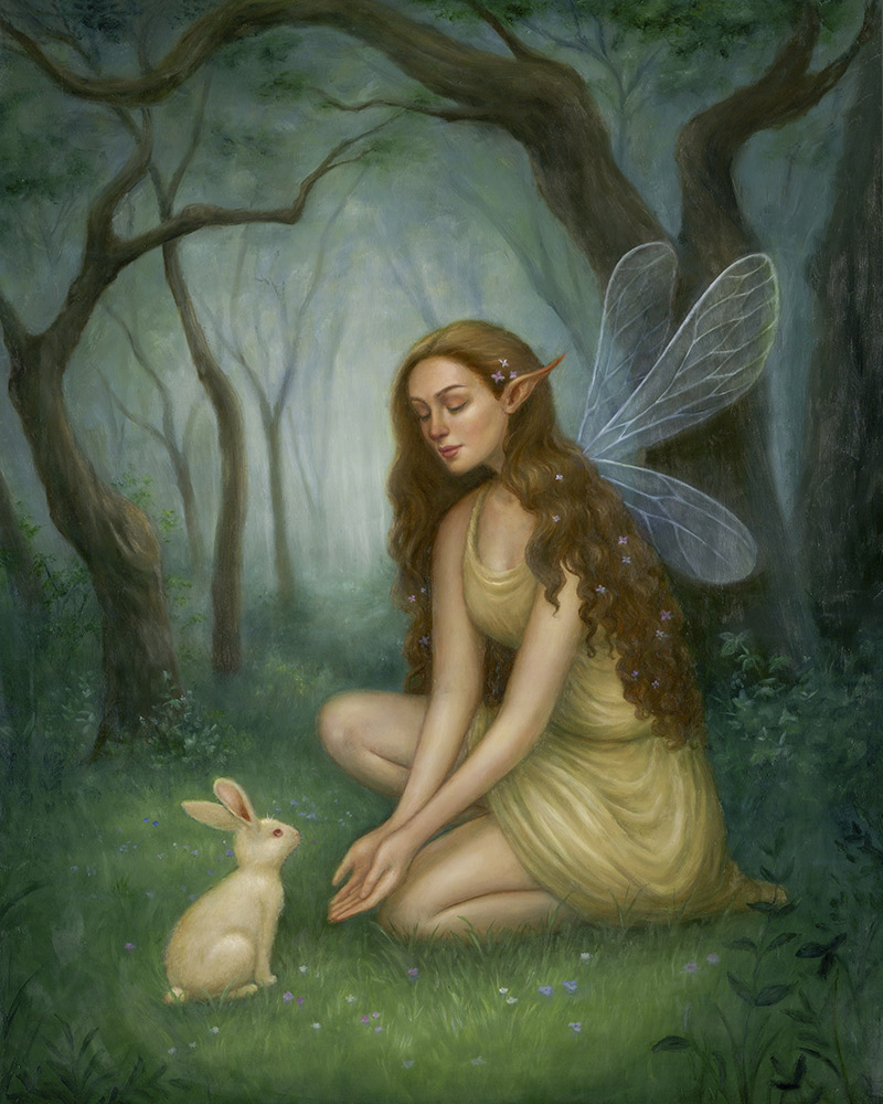 Lindsey Martin Gardner - Fairy and Bunny
