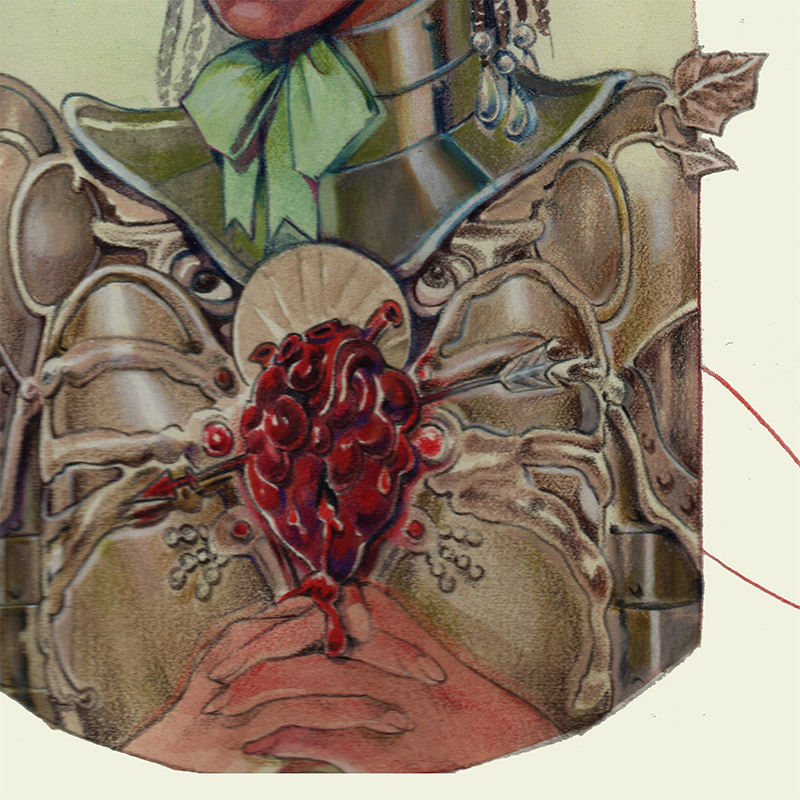 Steph C. - Santa Ana of the Bleeding Heart (Detail 2)