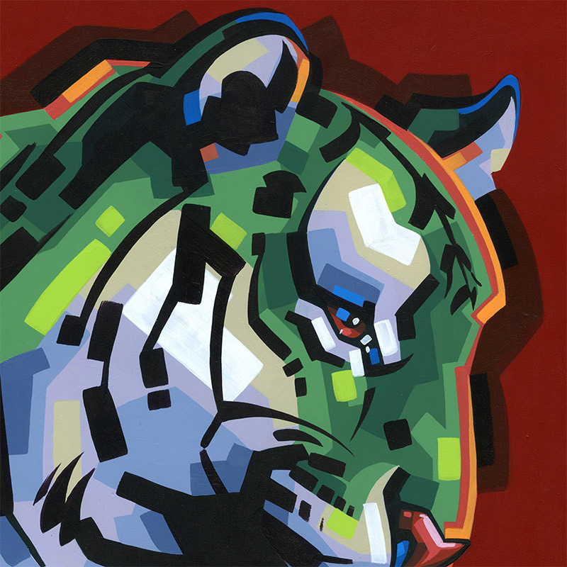The Obanoth - Green Tiger (Detail 1)