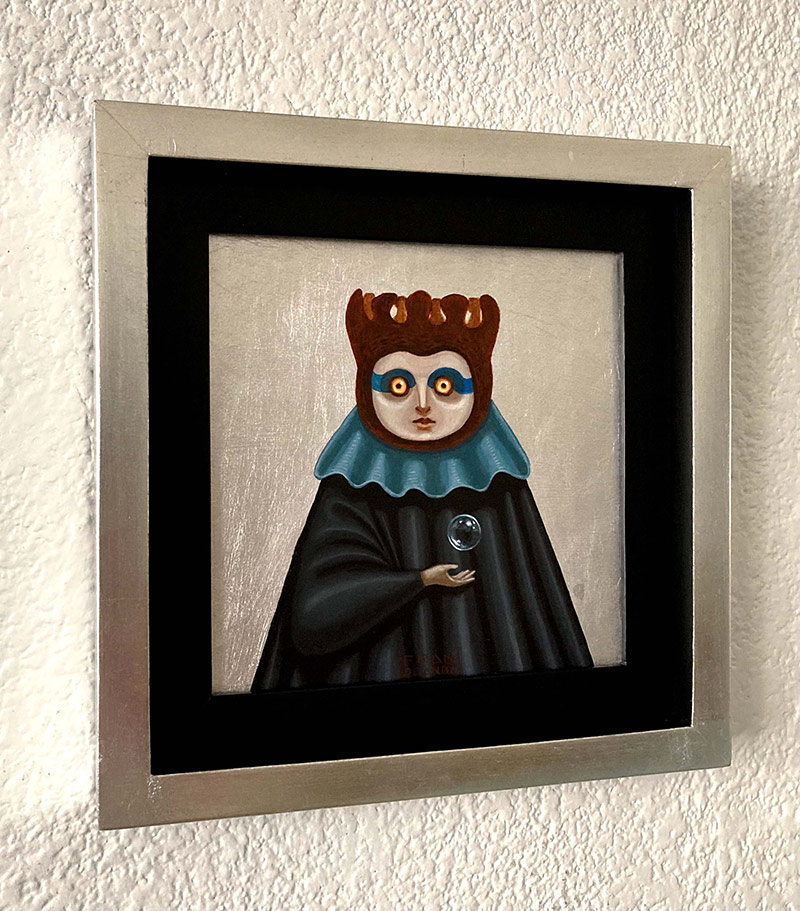 Fran De Anda - Owl Child (Framed - Side)