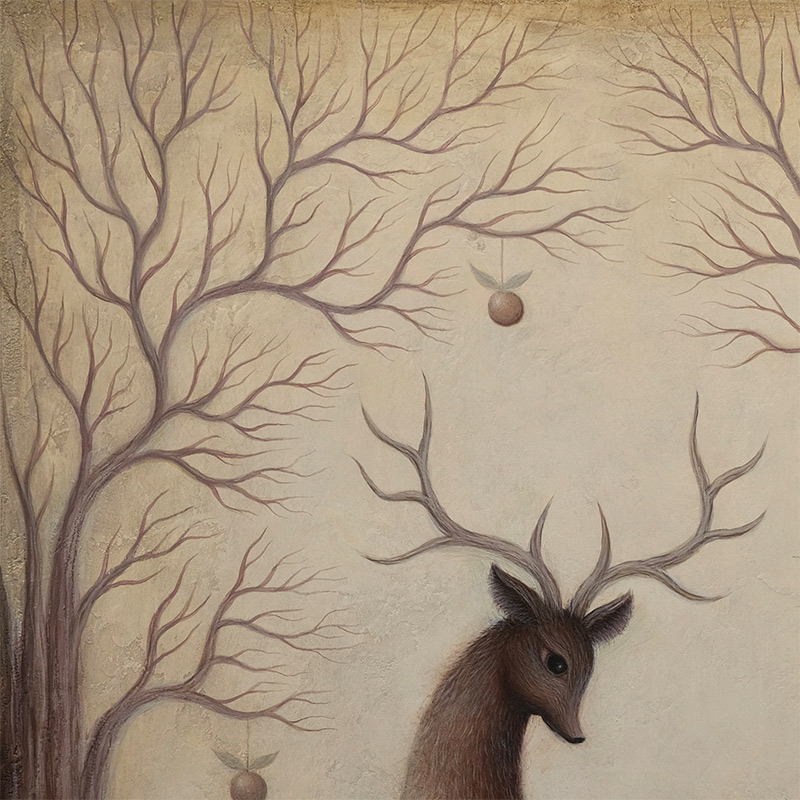 Paul Barnes - The Stag and Bird (Detail 1)
