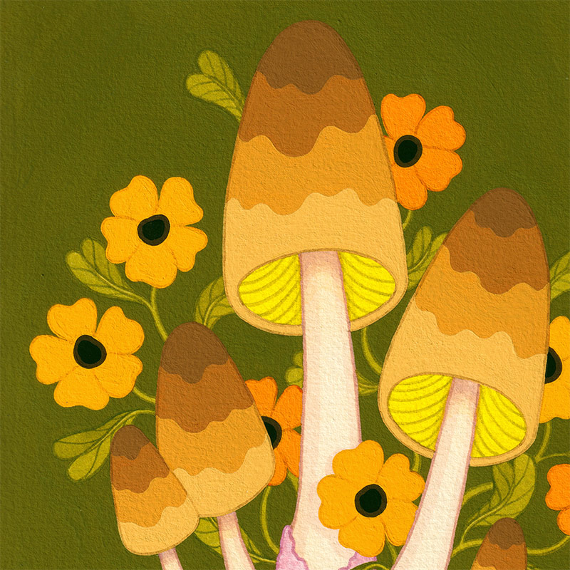 Shannon Knight - Mushrooms III (Fall) - Detail 1