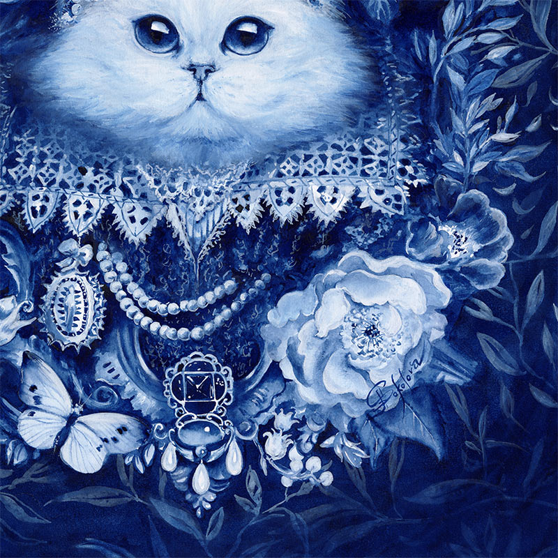 Anna Sokolova - The White Cat (Detail 2)