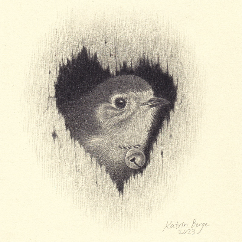 Katrin Berge - Garden Robin in Your Heart (Detail)