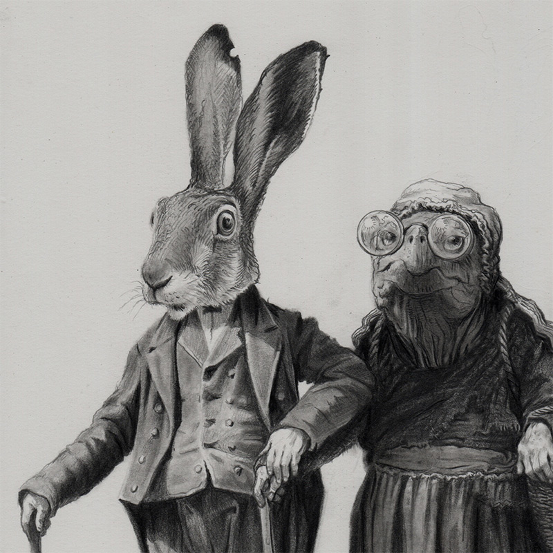 Renan Santos - The Hare and the Tortoise (Detail 1)